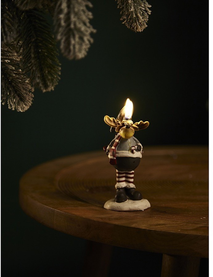 Свеча декоративная festive moose из коллекции new year essential, 12 см (78352)