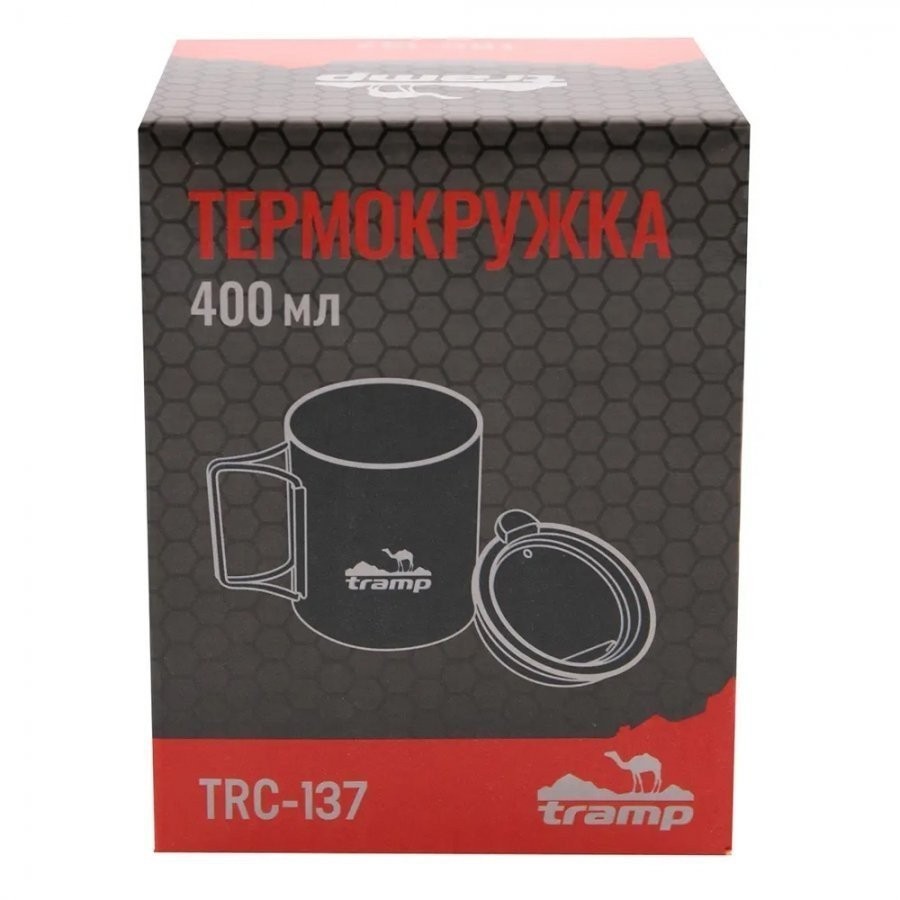 Термокружка Tramp со складными ручками и поилкой TRC-137.12 оливковый (88111)
