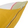 Подушка декоративная из хлопка горчичного цвета с авторским принтом из коллекции freak fruit, 45х45 см (69747)