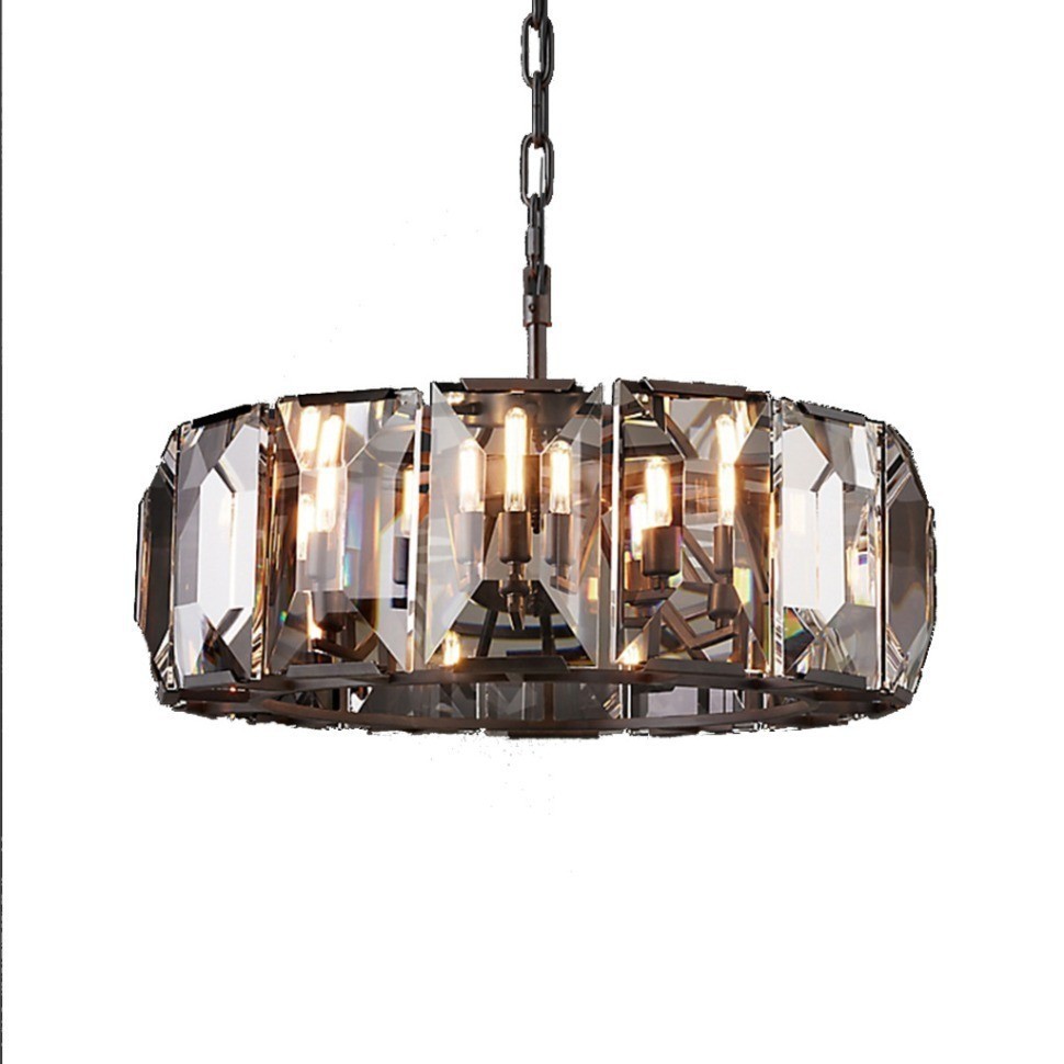 Люстра MD3039-6NI-CL, металл, стекло, Brown, ROOMERS FURNITURE