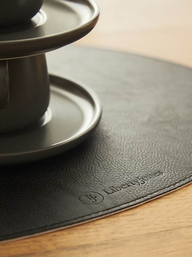 Набор из 4-х двухсторонних сервировочных салфеток drop, 33х41 см, черный/светло-серый (78744)