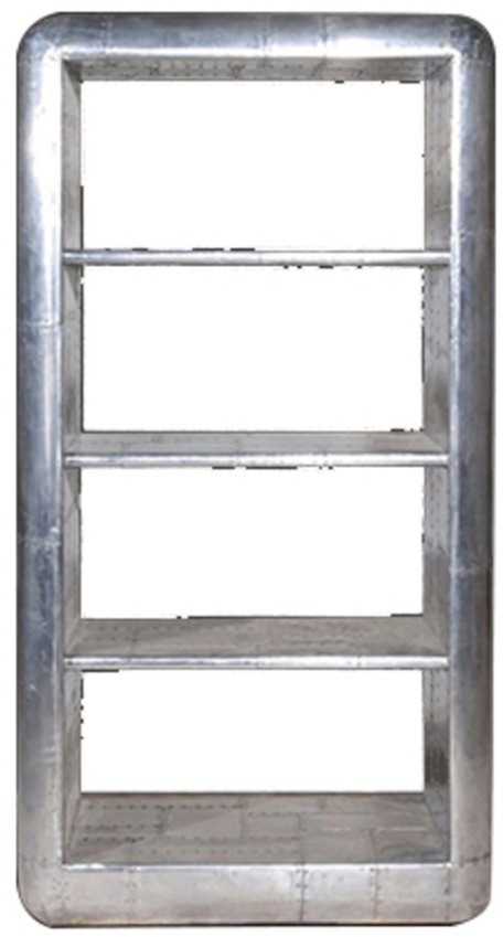 Шкаф Авиатор TO-LLAVH100STRALMZ, дерево, металл, chrom/grey, RESTORATION HARDWARE