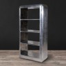 Шкаф Авиатор TO-LLAVH100STRALMZ, дерево, металл, chrom/grey, RESTORATION HARDWARE