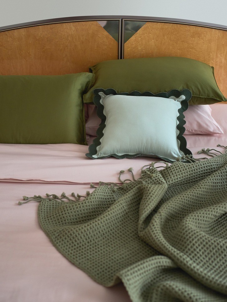 Комплект постельного белья из премиального сатина цвета пыльной розы из коллекции essential, 150х200 см (78460)