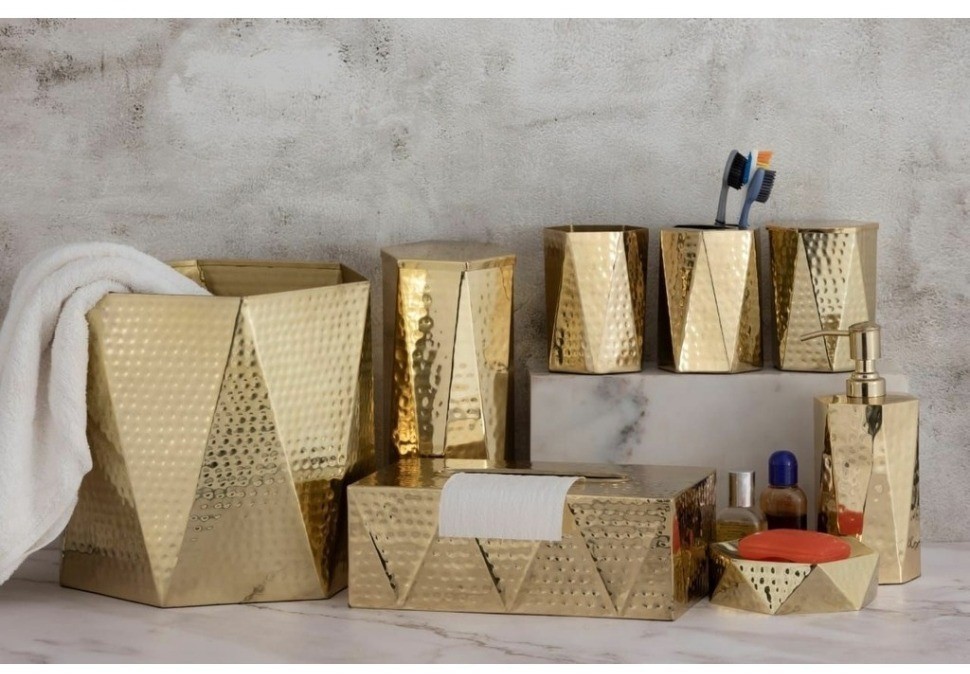 Набор для ванной комнаты "Благодать Екатерины" золотой VY031