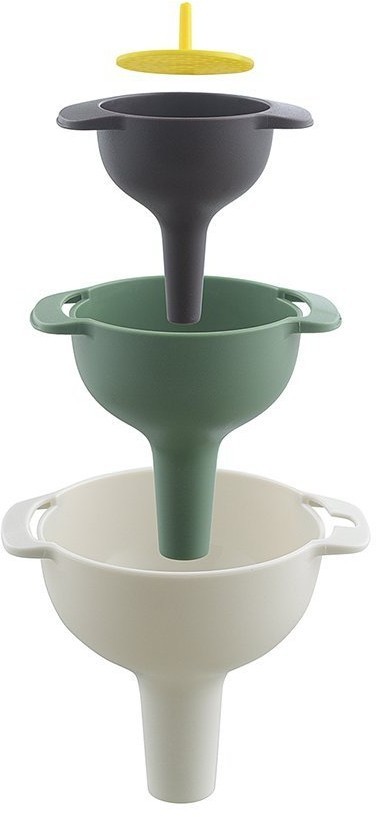 Набор из 3-х воронок и фильтра bakke (74704)