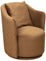 Кресло Verona Basic вращающееся велюр коричн. Colt004-KOR 70*77*80см (TT-00012272)