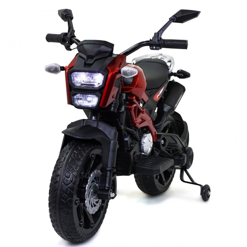 Детский электромотоцикл Harley Davidson (12V, EVA, ручка газа) (DLS01-SP-RED)