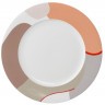 Набор из двух тарелок бежевого цвета с авторским принтом из коллекции freak fruit, 22см (73584)
