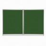 Доска для мела магнитная 3 элемент. 100х150/300 см 5 раб. поверхн. зеленая Brauberg 231707 (89584)