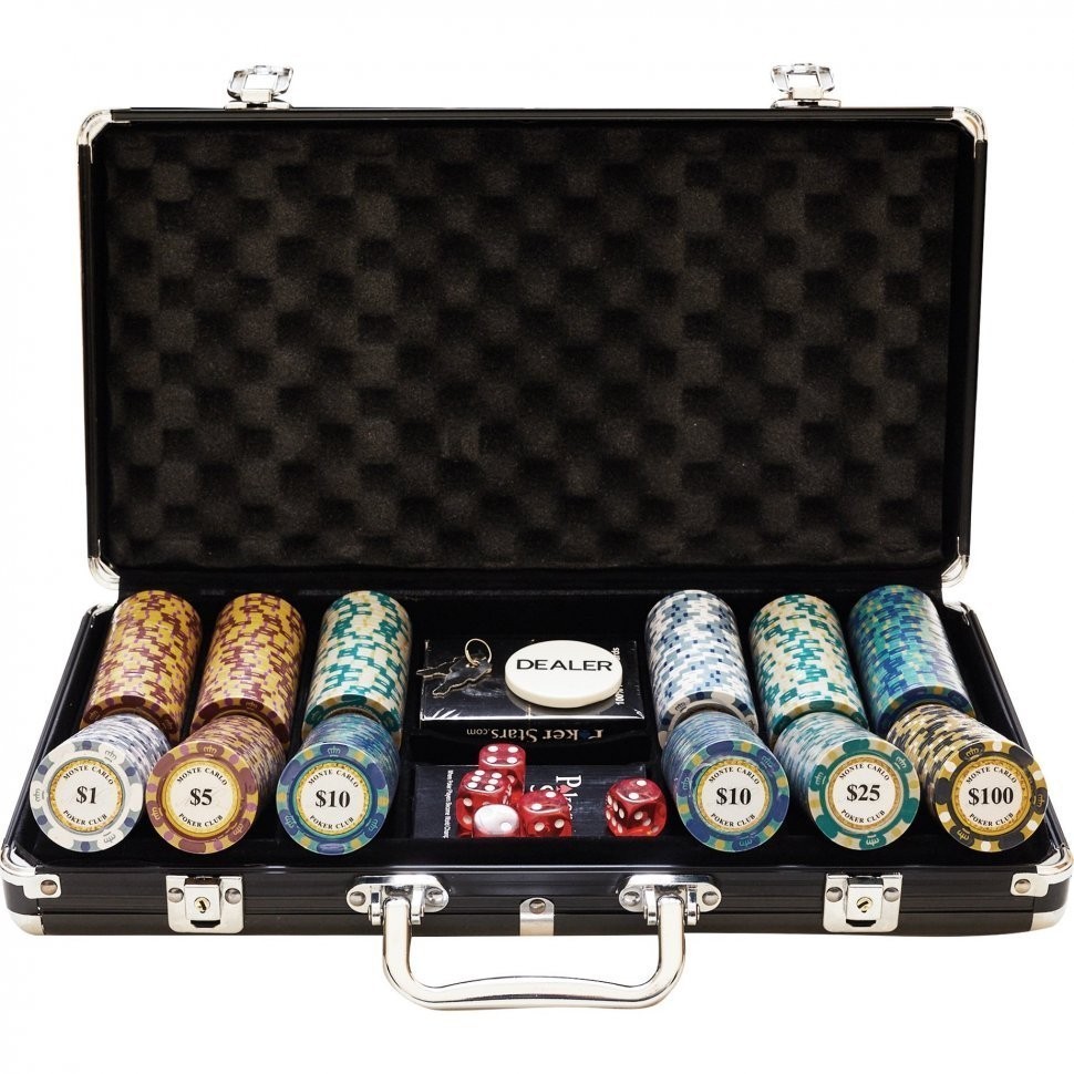 Набор для покера Monte Carlo на 300 фишек (30727)