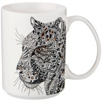 Кружка &quot;леопард&quot; 500мл 13,5*8,8*11,8см мал.уп.=12шт Lefard (97-609)