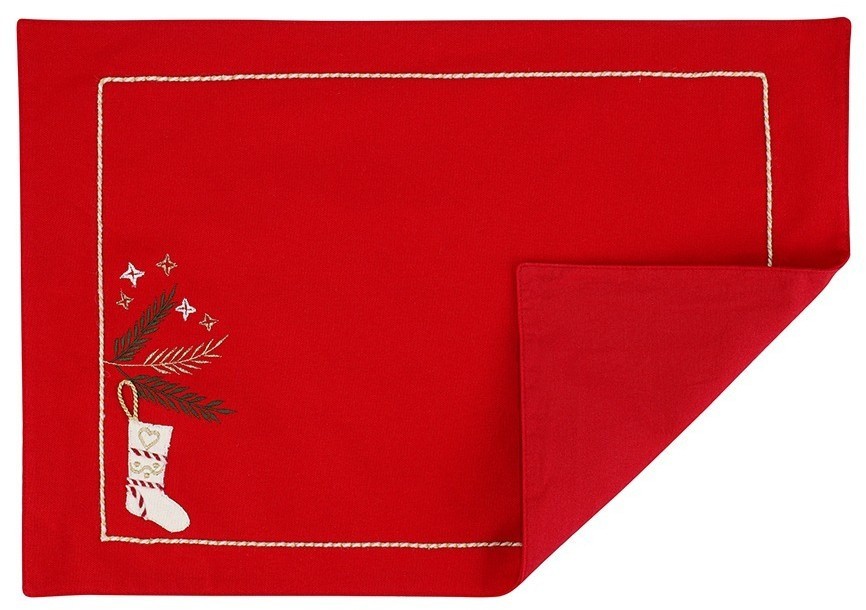 Салфетка под приборы winter wishes из коллекции new year essential, 33х48 см (79778)