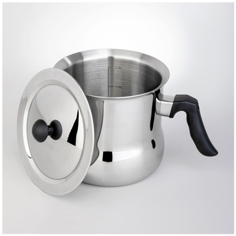 Молоковарка со свистком и крышкой, 2,0л Agness (916-426)