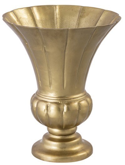 Ваза 12896-56, 45, металл, Antique gold, ROOMERS FURNITURE