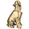Фигурка декоративная "пес в кепке и в комбинизоне"  высота 22 см цвет: бронза с позолотой ИП Шихмурадов (169-426)