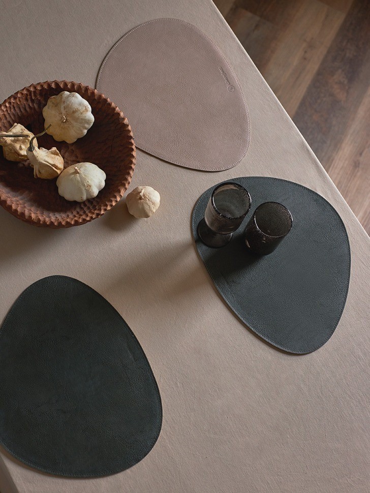 Набор из 2-х двухсторонних сервировочных салфеток drop, 33х41 см, зеленый/бежевый (79231)