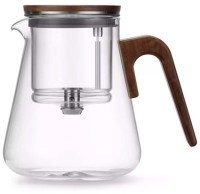 Чайный инфузер BP-12, Боросиликатное стекло, нержавеющая сталь, clear/brown, SAMADOYO