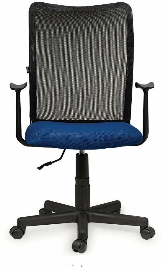 Кресло оператора Brabix Spring MG-307 сетка/ткань черно-синее TW 531404 (71799)