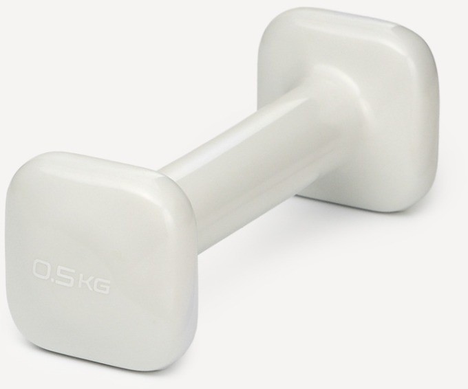 Гантель виниловая STARFIT DB-106 0,5 кг, светло-серый (2119185)