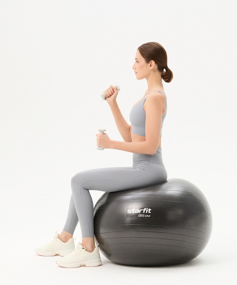 Гантель виниловая STARFIT DB-106 0,5 кг, светло-серый (2119185)