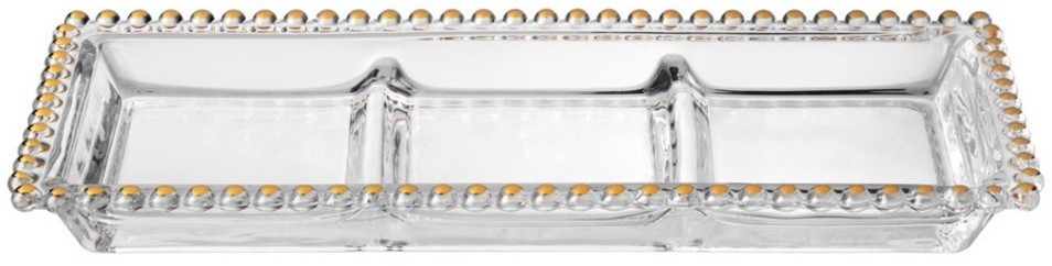 Блюдо сервировочное "golden charm", 3 секции, 30*13 см Lefard (345-505)