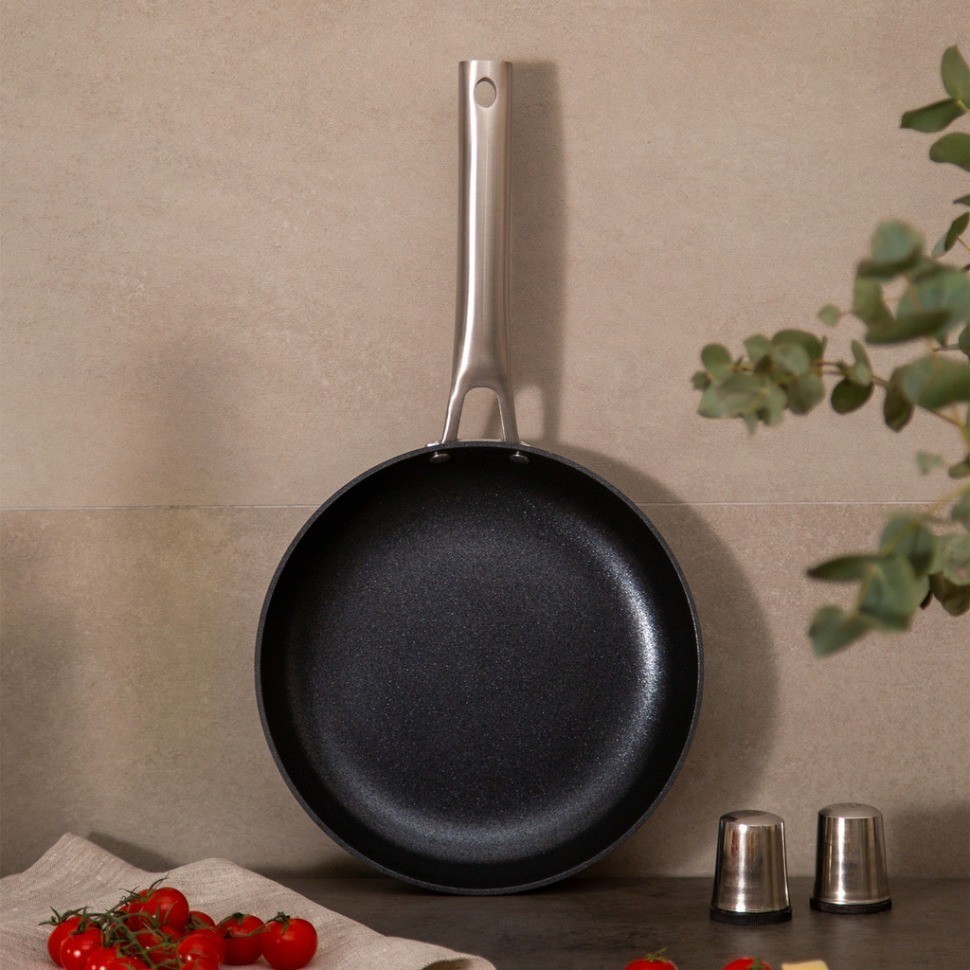 Сковорода антипригар. 3х слойным покрыт. daikin, серия "chef" agness 24*4.5cm, анодирован.алюминий (947-107)