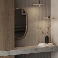 Светильник подвесной vinger, D42х8 см, бежевый (76209)