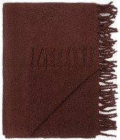 Плед мохеровый шоколадного цвета из коллекции essential, 130х180 см (79738)