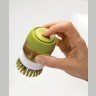 Щетка с дозатором моющего средства palm scrub™, серая (44645)
