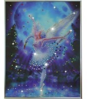 Картина Лебединое озеро с кристаллами Swarovski (1196)
