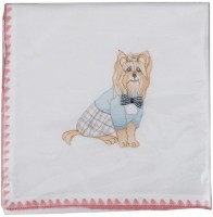 Набор салфеток из 2-х шт &quot;мистер и миссис йорк &quot; 40х40,вышивка,белый,100%хлопок SANTALINO (850-844-8)