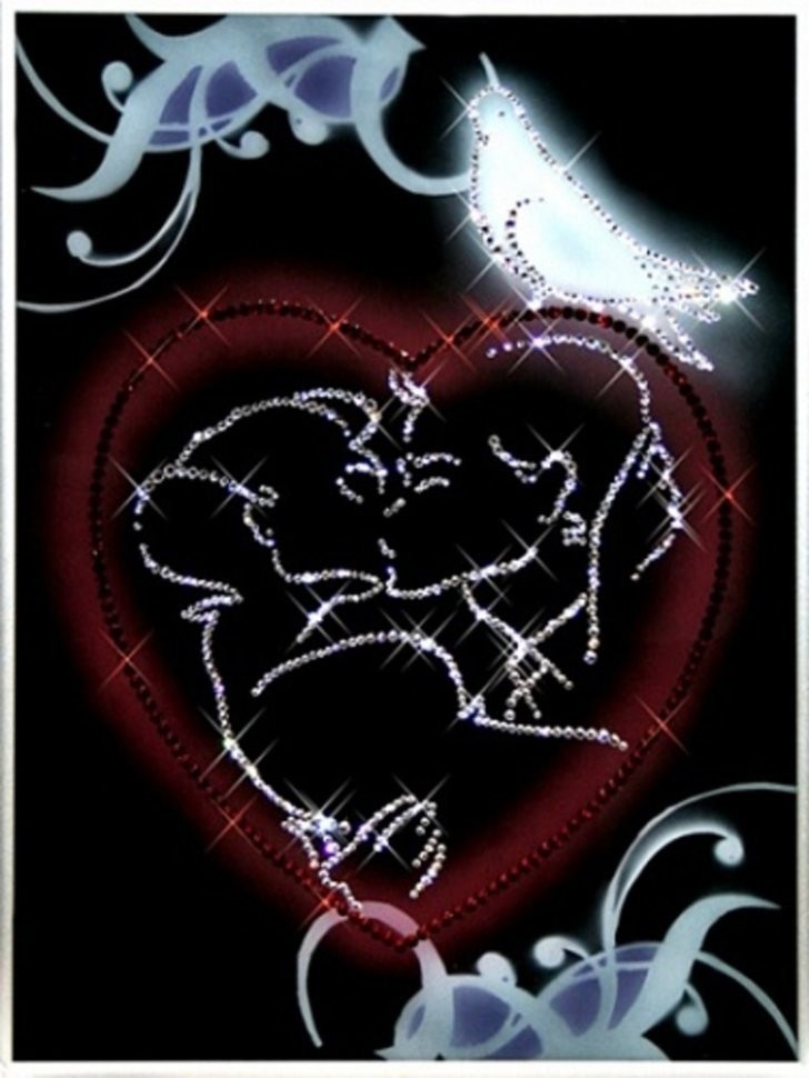 Картина С любовью с кристаллами Swarovski (1269)