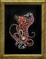 Картина Огненная обезьяна с кристаллами Swarovski (1680)
