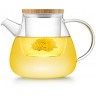 Чайник S'095, 12.9, Боросиликатное стекло. бамбук, clear, SAMADOYO