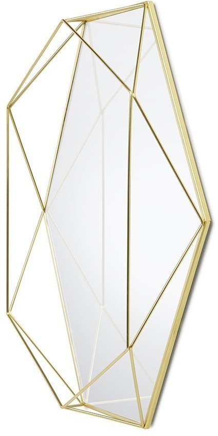 Зеркало prisma, 43х9х57 см, латунь (51425)