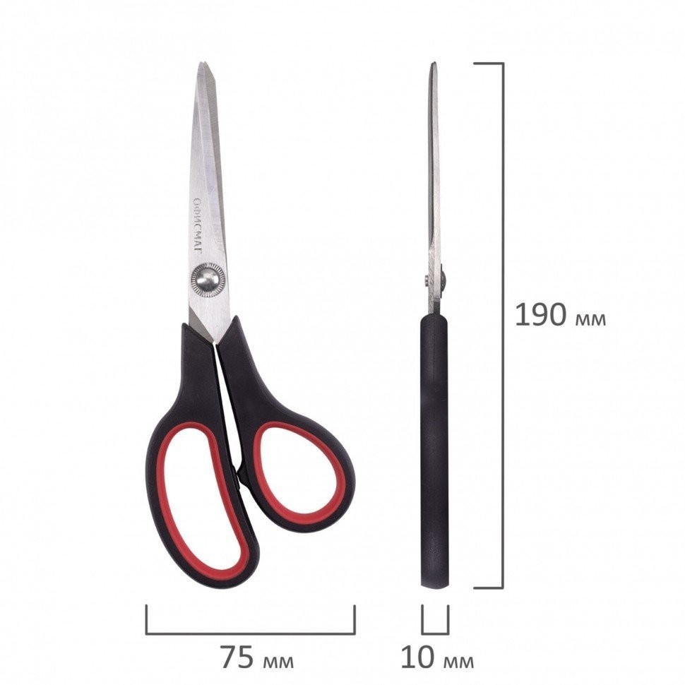 Ножницы Офисмаг Soft Grip 190 мм 236456 (4) (76477)