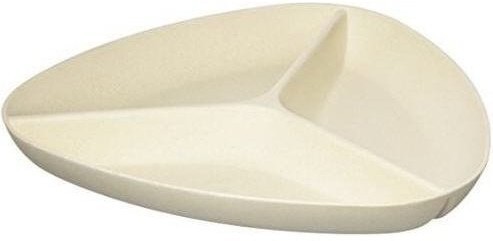 Andrea House Менажница тройная бежевое дерево CC15210