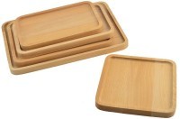Поднос деревянный квадратный bernt, 20х20 см, бук (74798)