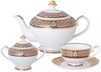 Чайный сервиз lefard &quot;императорский&quot; hа 6 пер. 14 пр. 1300/250/270 мл (770-238)