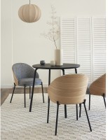 Стол обеденный round, D80 см, черный (77794)