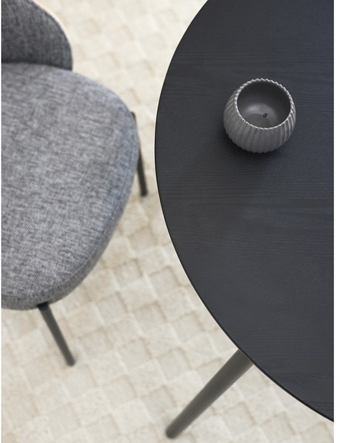 Стол обеденный round, D80 см, черный (77794)