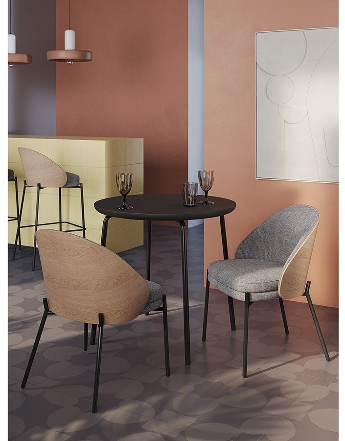 Стол обеденный round, D80 см, черный (77794)