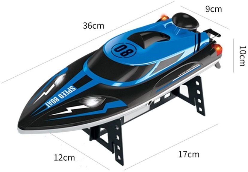 Радиоуправляемый катер Blue SpeedBoat с сумкой (36 см, 25 км/ч) (HJ808-A2-BAG)