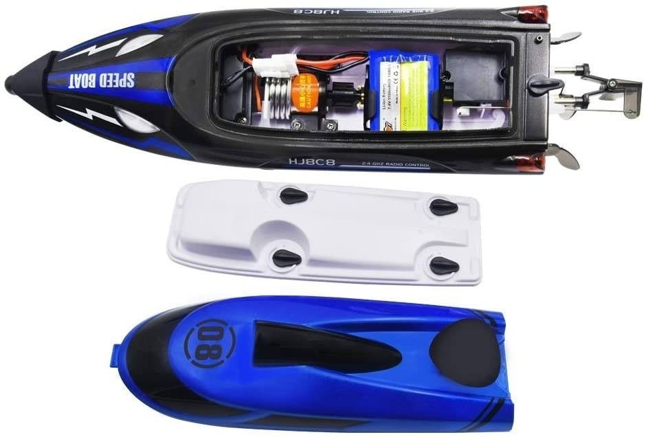 Радиоуправляемый катер Blue SpeedBoat с сумкой (36 см, 25 км/ч) (HJ808-A2-BAG)