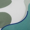 Подушка декоративная из хлопка мятного цвета с авторским принтом из коллекции freak fruit, 45х45 см (69749)