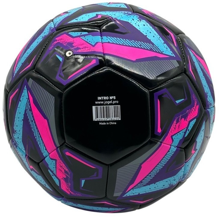 Мяч футбольный JOGEL Intro №5, черный (2118783)