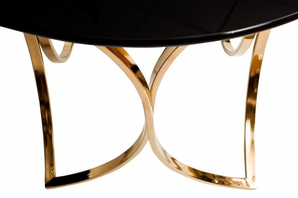 Стол журнальный черное стекло/хром d50*55см (00003051)