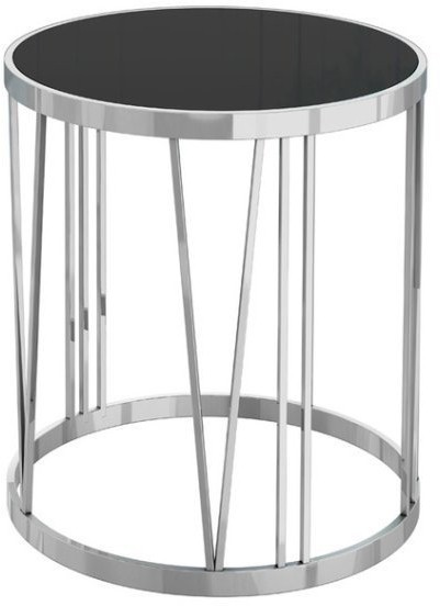 Стол журнальный черное стекло/хром d50*55см (00003051)