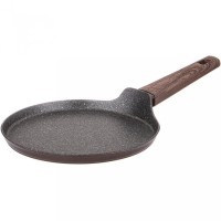 Сковорода блинная agness &quot;spicy&quot; с &quot;мраморным&quot; антипригар.покрытием 22 см цвет: шоколад Agness (947-555)